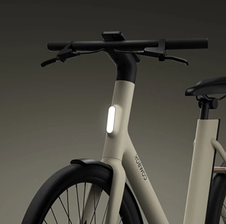 Front view of integrated lights